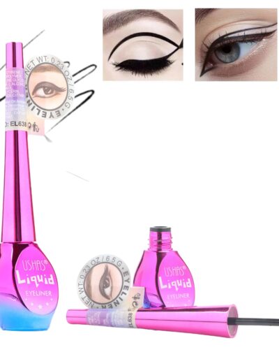 Delineador Liquido Negro Maquillaje De Ojos Punta Pincel