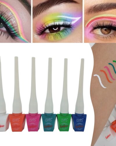 Set Delineadores Liquido Para Ojos Colores Neon 6 Unds