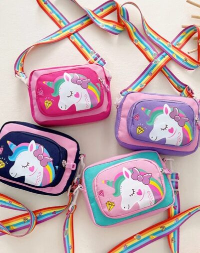 Bolso Infantil Cartera Diseño Unicornio Niña