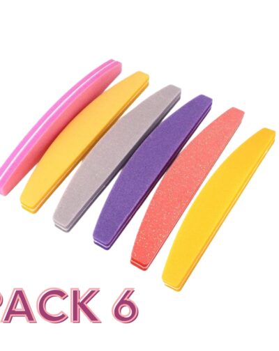 Limas Sponge Para Manicure Uñas Profesional 100 / 180 Pack 6 Und