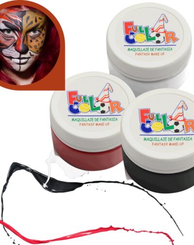Pinturas Corporales Tri Pack Pintacaritas Blanco Rojo Negro