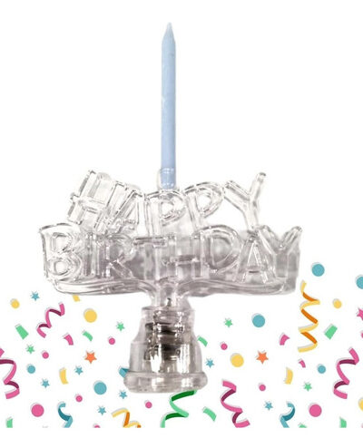 Set Velas De Feliz Cumpleaños Con Luz Led Decoración Pastel