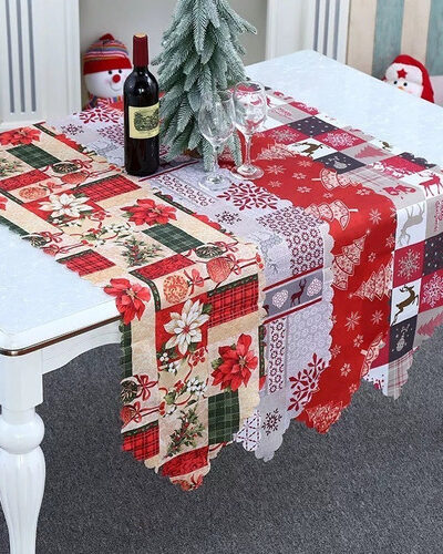 Camino Mesa Navideño Mantel Decoración Comedor Cena Navidad