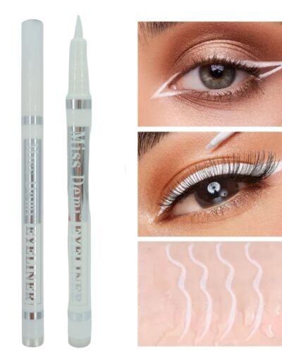 Delineador Liquido Blanco para Ojos Lápiz Punta de Plumón