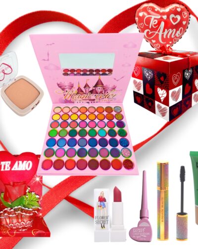 Set Maquillaje Regalo Dia Del Amor Sombra Y Labial Te Amo