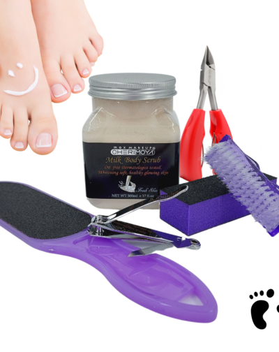 Kit Manicure Pedicure Con Exfoliante Corta Cutículas Uñas