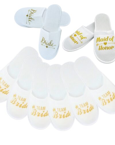 Set Pantuflas Descanso Boda Novia Cortejo Despedida Soltera