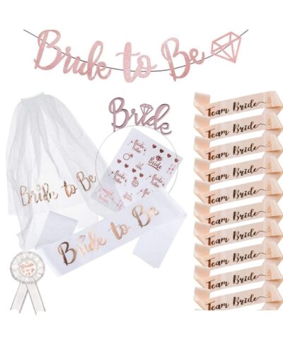 Cotillón Sorpresa Despedida Soltera Velo Bandas Bride To Be