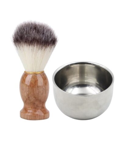 Set Afeitar Resistente Ideal Barberia Pocillo Y Suave Hisopo
