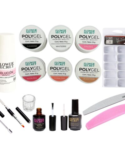 Set Completo De Polygel Acrigel Para Esculpido De Uñas Flower Secret