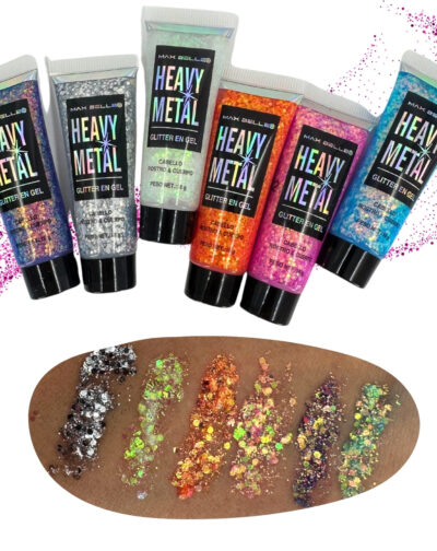 Heavy Metal Glitter Gel Lentejuela Holográfica Maxbelleza